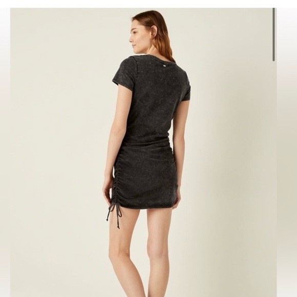 PINK Victoria's Secret Dark Gray Ruched Mini Dress Size M - Picture 2 of 7